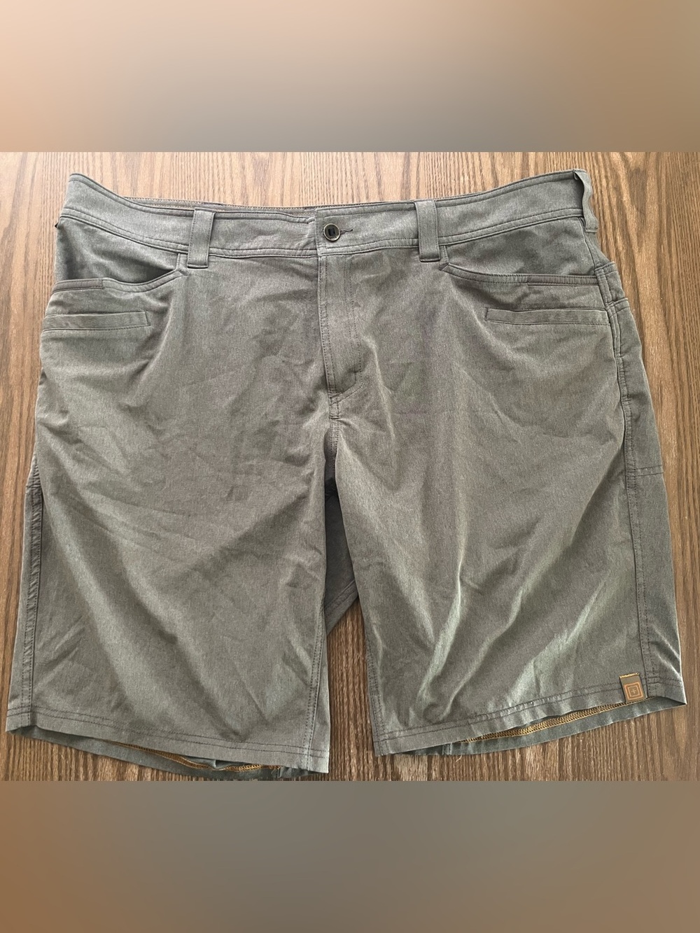 5.11 Tactical Men's Gray Flat Front Shorts size 42